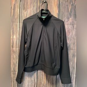 LL Bean Women’s black full zip sweatshirt jacket size XS